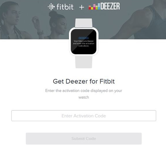 fitbit versaでdeezerを有効にする