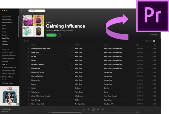 premiere proにspotifyの音楽を追加する