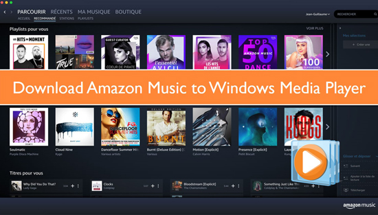 amazon musicをwindows media playerに