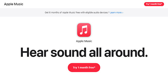 apple musicを1ヶ月間無料にする