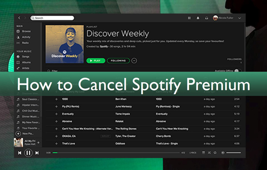 spotify premiumを解約する方法