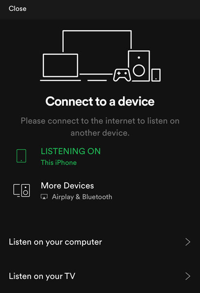 spotifyをyamahaレシーバーに接続する