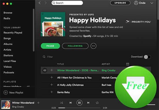 無料でspotifyの曲をダウンロードする