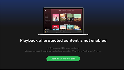 spotify web playerを有効にする