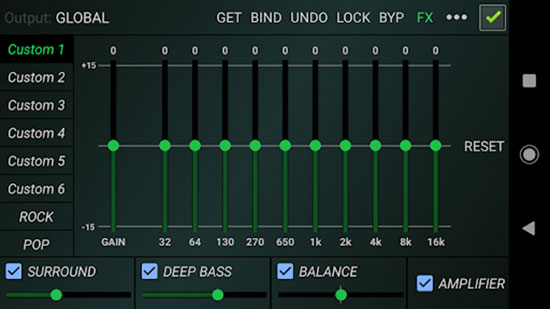 tidal android用のequalizer fx