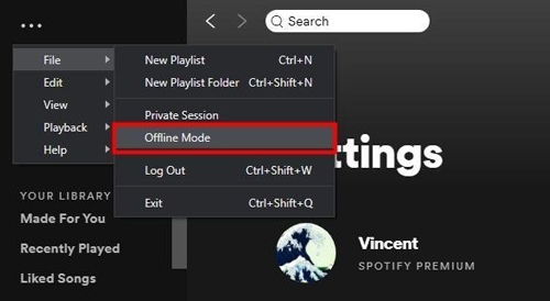 spotify pcでダウンロードした曲を見る方法