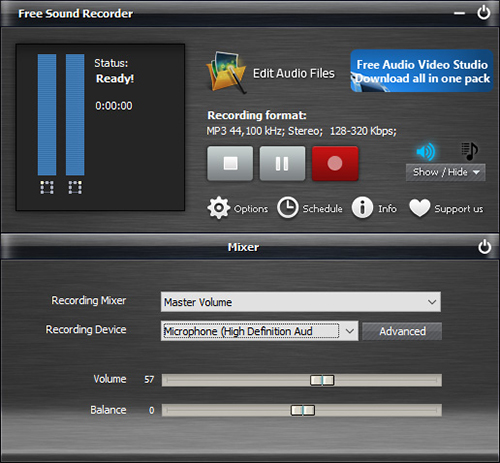 spotify用のfree sound recorder