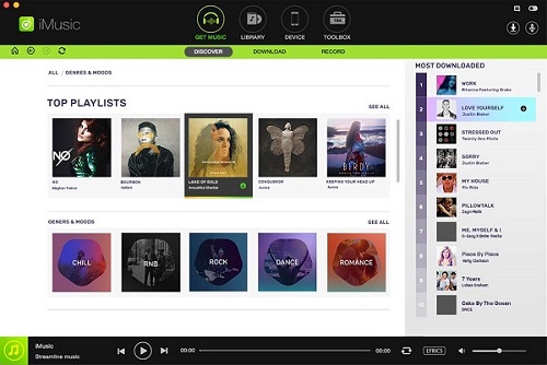 aimersoft imusic tidalダウンローダ