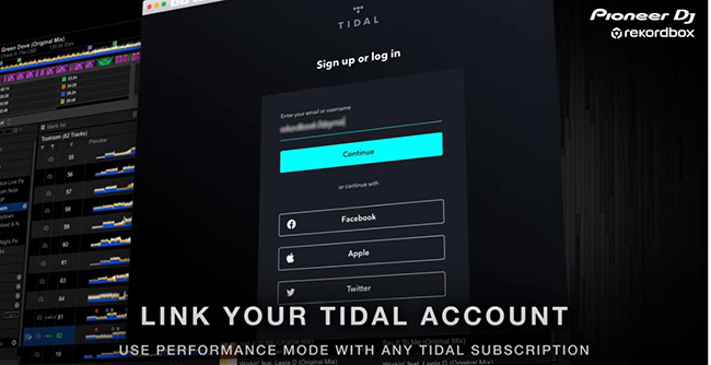 tidalをrekordboxにリンクする