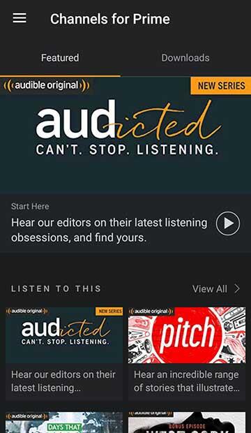 audibleオーディオブックをオンラインで聴く