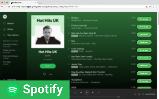 無料でspotifyプレイリストダウンローダーオンライン