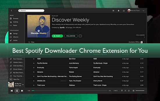 spotifyダウンローダーchrome拡張機能