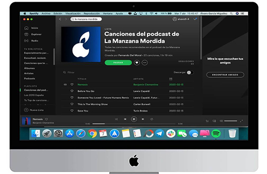 mac用のspotifyアプリをダウンロードする