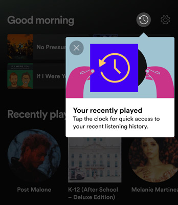 モバイルでspotifyの履歴を確認する方法