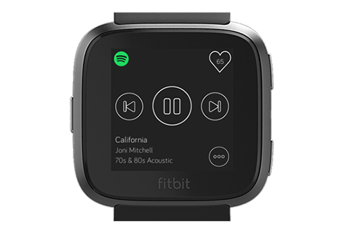 fitbitでspotify