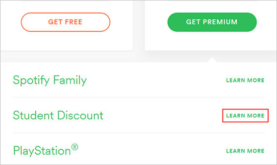 spotify premiumの学生割引を取得する
