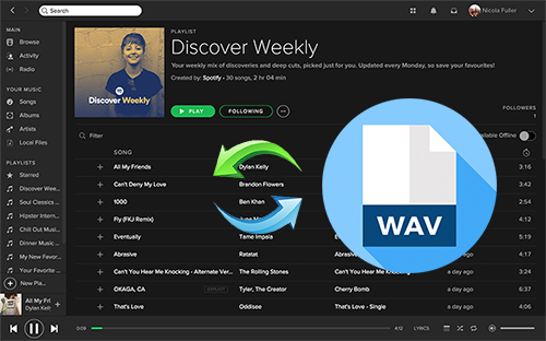 spotifyからwavをダウンロードする