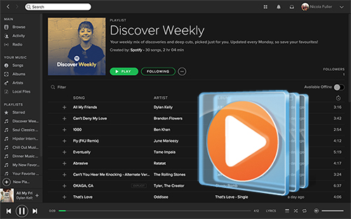 windows media playerにspotifyをダウンロードする