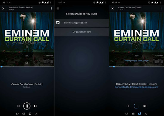 androidでamazon musicをsony tvにストリーミングする