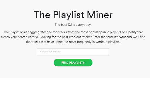 the playlist miner