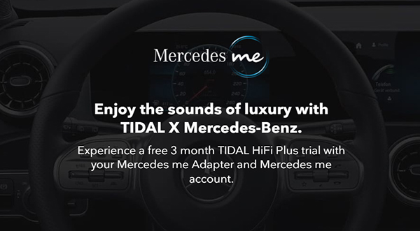 mercedesでtidalを無料にする