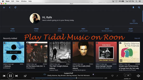 roonでtidalを聴く