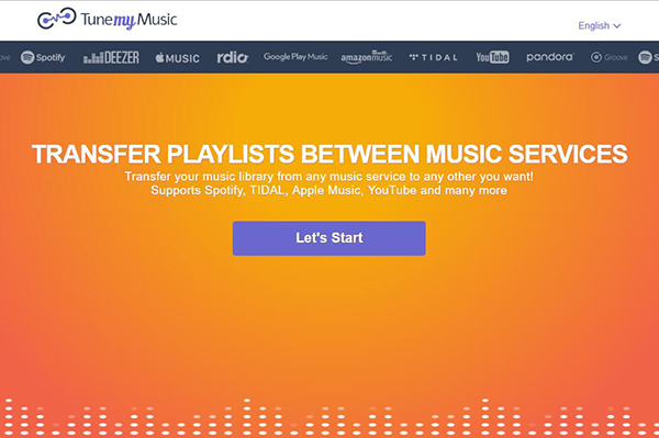 deezerプレイリストをtunemymusicでspotifyにエクスポート