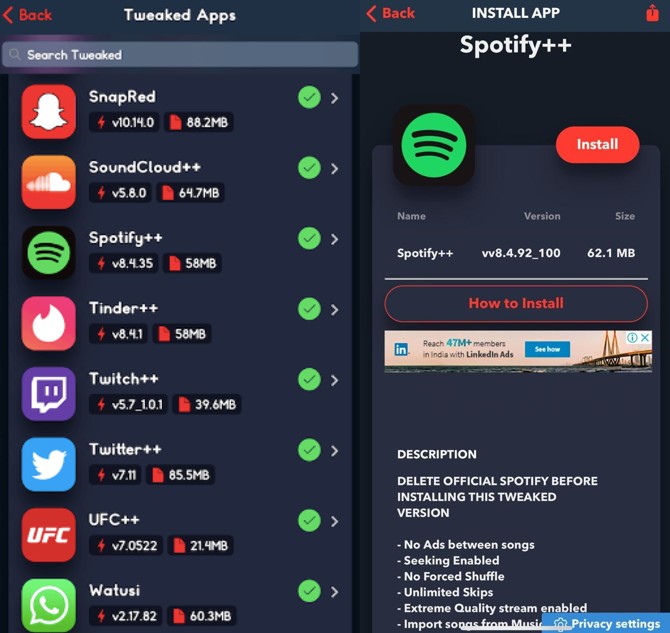 iphoneでspotify premiumを無料入手する