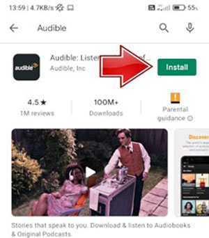 audibleアプリをアンインストールして、audibleがダウンロードできないのを解決する